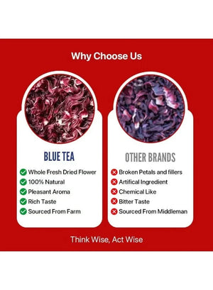 Blue Tea Hibiscus. Cinnamon Herbal Tea 100g