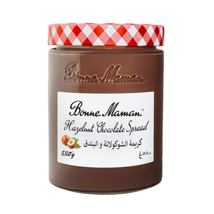 Bonne Maman Hazelnut Chocolate Spread with Cocoa, No Palm Oil , 20% Hazelnut, 580g