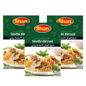 Shan Sindhi Biriyani Recipe & Masala Mix 60gm(Triple Pack)