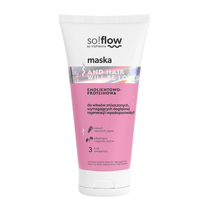 Emollient Protein Mask For Damaged Hair Requiring Deep Regeneration High porosity