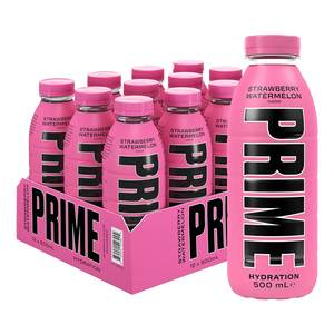 Prime Hydration Drink Strawberry & Watermelon Flavour 500ml (Pack of 12)