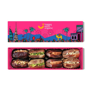 Happy Earth Organic Dubai Pink Filled Dates - 500g