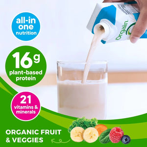 Orgain Organic Nutrition 16g Vegan Plant Based Protein Shake, Vanilla Bean 330ml