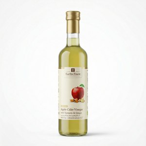 Earth's Finest Organic Apple Cider Vinegar with Ginger & Turmeric 500ml