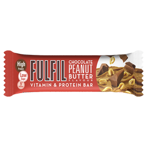 Fulfil Chocolate Peanut Butter Flavour - Vitamin & Protein Bar,Low Sugar, High Protein, 9 Vitamins, 55gm