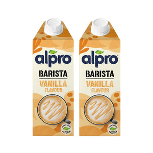 Alpro Barista Oat Vanilla 750ml Dual Pack, 100% Plant Based And Dairy Free, Suitable For Vegans, Naturally Free From Lactose, Rich In Nutrients