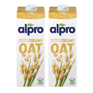 Alpro Drink Oat Dual Pack (1l x 2), 100% Plant Based And Dairy Free, Suitable For Vegans, Naturally Free From Lactose, Rich In Nutrients