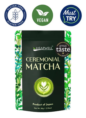 Heapwell Matcha - Classic Ceremonial Grade Matcha Powder from Japan, 50g