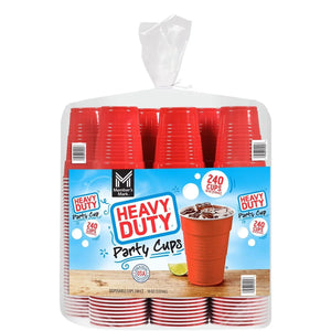 Heavy - Duty Red Cups - 240 Cups