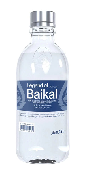 Legend of Baikal Still Natural Mineral Water in Glass Bottle 330 ml