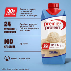 Premier Protein 30g High Protein Shake, Vanilla 325ml