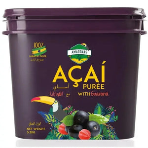 Acai Puree All Natural - Frozen 3.2 KG bucket