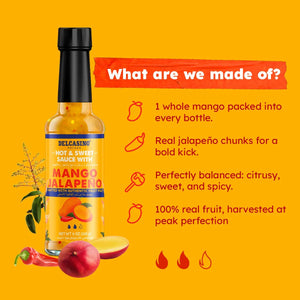 Delcasino Mango Hot and Sweet Sauce 165g