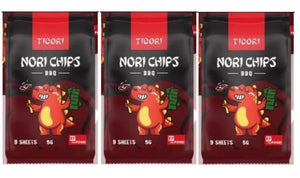 Tidori Nori Chips BBQ Flavour 5g (Pack of 3)