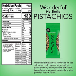 Wonderful Jalapeno Lime Pistachios - 21g