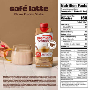 Premier Protein 30g High Protein Shake, Café Latte 325ml