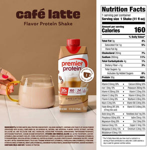 Premier Protein 30g High Protein Shake, Café Latte 325ml