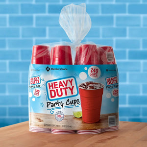 Heavy - Duty Red Cups - 240 Cups