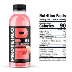 Protein2O Protein Hydration Drink With Electrolytes, Strawberry Watermelon 500ml