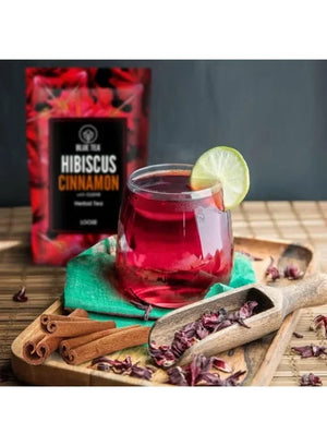 Blue Tea Hibiscus. Cinnamon Herbal Tea 100g