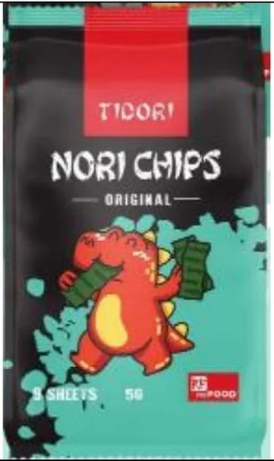 Tidori Nori Chips Original Taste 5g (Pack of 3)