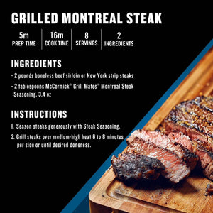 McCormick Grill Mates Montreal Steak Seasoning - 822g