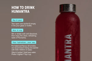Humantra Black Cherry Electrolyte Hydration Pack – Zero Sugar, 20 Servings, 72g