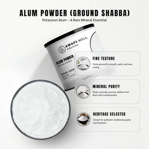 AWAFI MILL Alum Powder 100g | Phitkari | Shabb | Mineral Crystal Powder