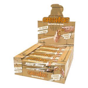 Grenade Caramel Chaos - High Protein Bar - Low Sugar (60gm x 12) Box