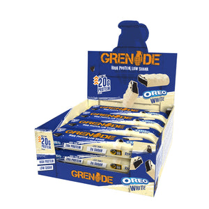 Grenade White Oreo Bar - High Protein Bar - Low Sugar (60gm x 12) Box