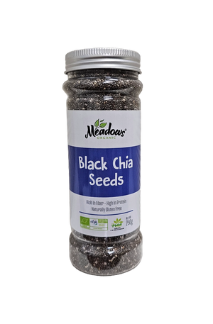 Meadows Organic Black Chia Seeds 250g