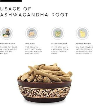 AWAFI MILL Ashwagandha Root Withania Somnifera - 100 g | 3.5 Oz