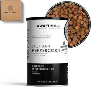 AWAFI MILL Szechuan Peppercorns Piper Nigrum - 100 g | 3.5 Oz