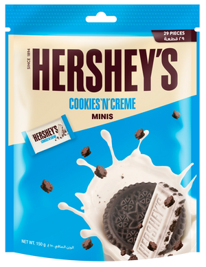 Hershey's Cookies 'N' Crème Minis Pouch 150gm - Promo
