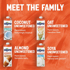 Alpro Coconut No Sugars - Case of 8 (8 x 1L)