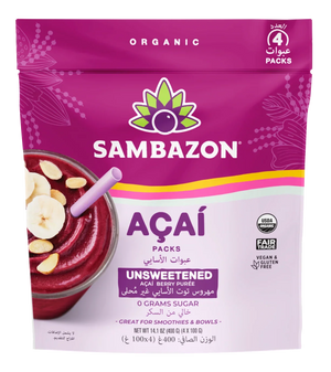 Sambazon Frozen Pure Acai Fruit Organic (Unsweetened) 400gm
