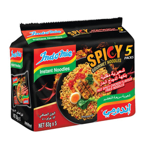 Indomie Hot Spicy Chicken Fried Gourmet Noodles, Halal Certified - Each