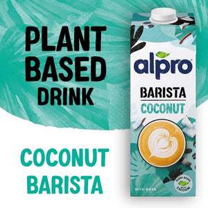 Alpro Barista Coconut Drink, Case of 12 (12 x 1L), Plant Based