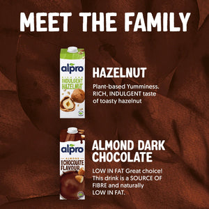 Alpro Almond Dark Chocolate - Case of 8 (8 x 1L)