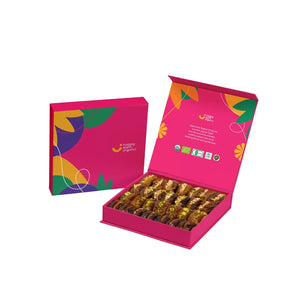 Happy Earth Organic Dubai Pink Filled Dates - 500g