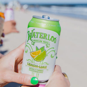 Waterloo Sparkling Water, Lemon - Lime 355ml