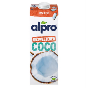 Alpro Unsweetened Coconut Drink carton, plant-based, low fat, at iPlantBased UAE