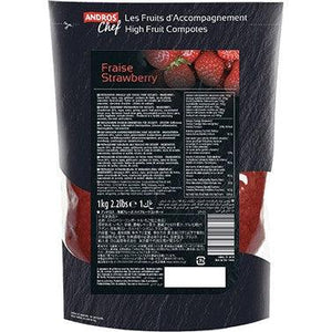 Andros Chef Frozen Strawberry high fruit compote 1Kg