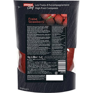 Andros Chef Frozen Strawberry high fruit compote 1Kg