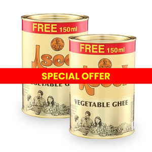 Aseel Vegetable Ghee (1 ltr) – 2 Packs