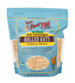 Bob's Red Mill Organic Old Fashioned Rolled Oats, Whole Grain, Non-GMO