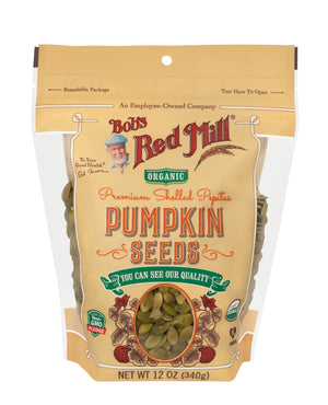 Bob's Red Mill Organic Shelled Pepitas Pumpkin Seeds, Non-GMO 340gm
