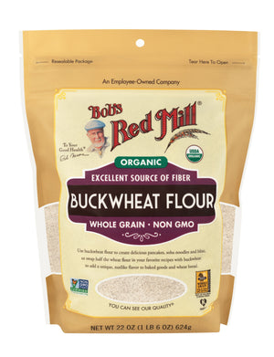 Bob's Red Mill Organic Whole Grain Buckwheat Flour, Non-GMO, 624gm
