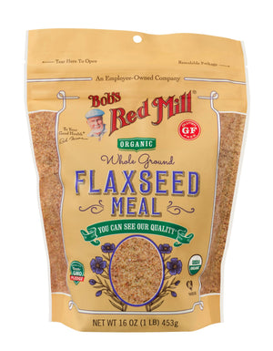 Bob's Red Mill Organic Whole Ground Flaxseed Meal, Gluten Free, Non-GMO 453gm