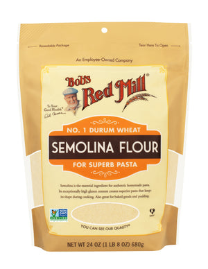 Bob's Red Mill Semolina Flour for Pasta, Durum Wheat,680gm